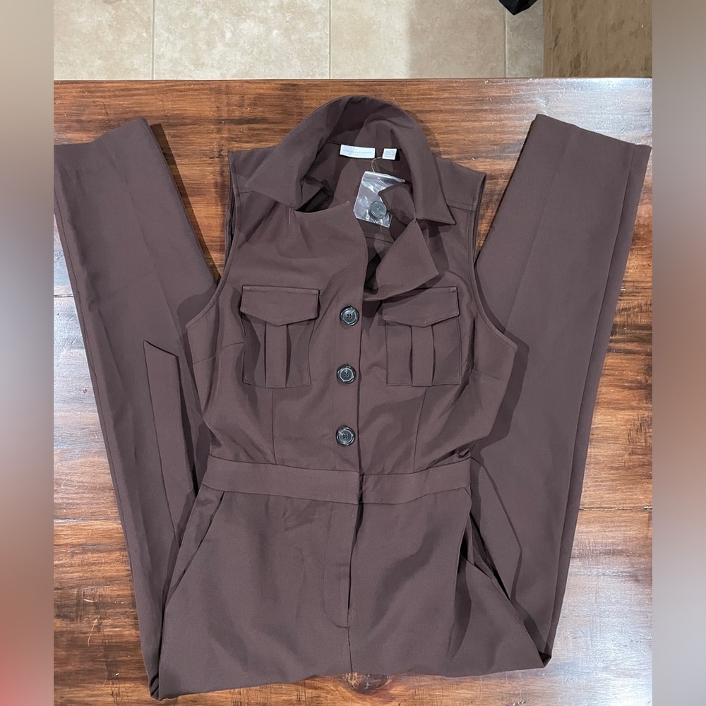 New York and Company Brown Jumper Size Small